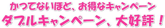 ダブルキャンペーン