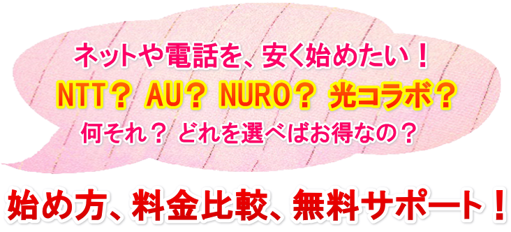電話番号の取得、インターネットの導入、見直しならLook 光回線